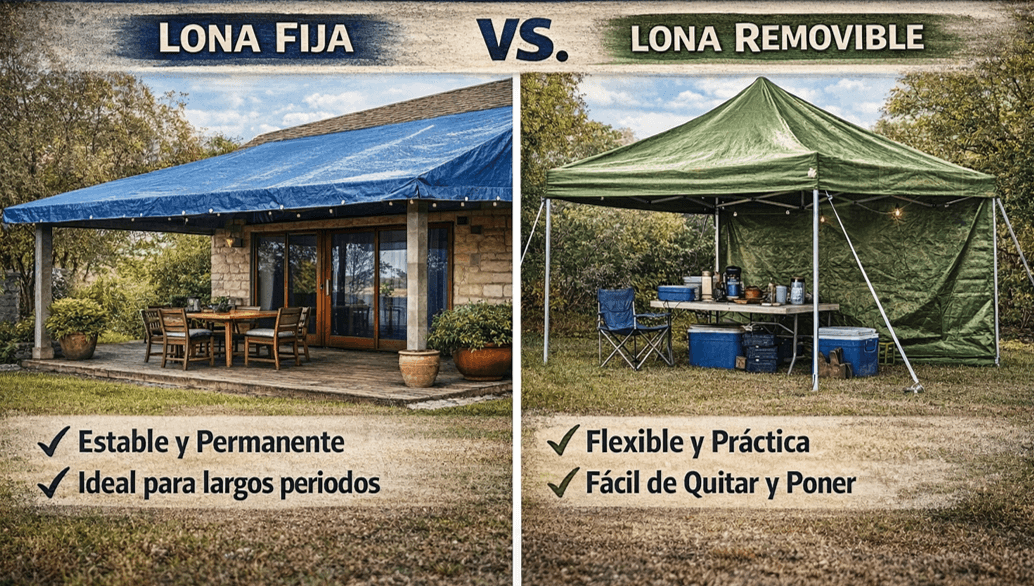 lona fija o removible lona fija o removible